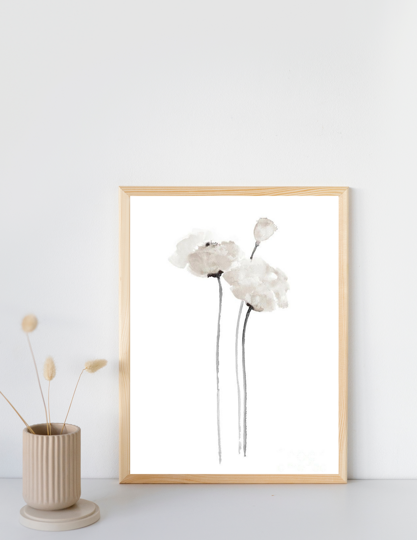 WHITE FLOWER 4K POSTER / FRAME