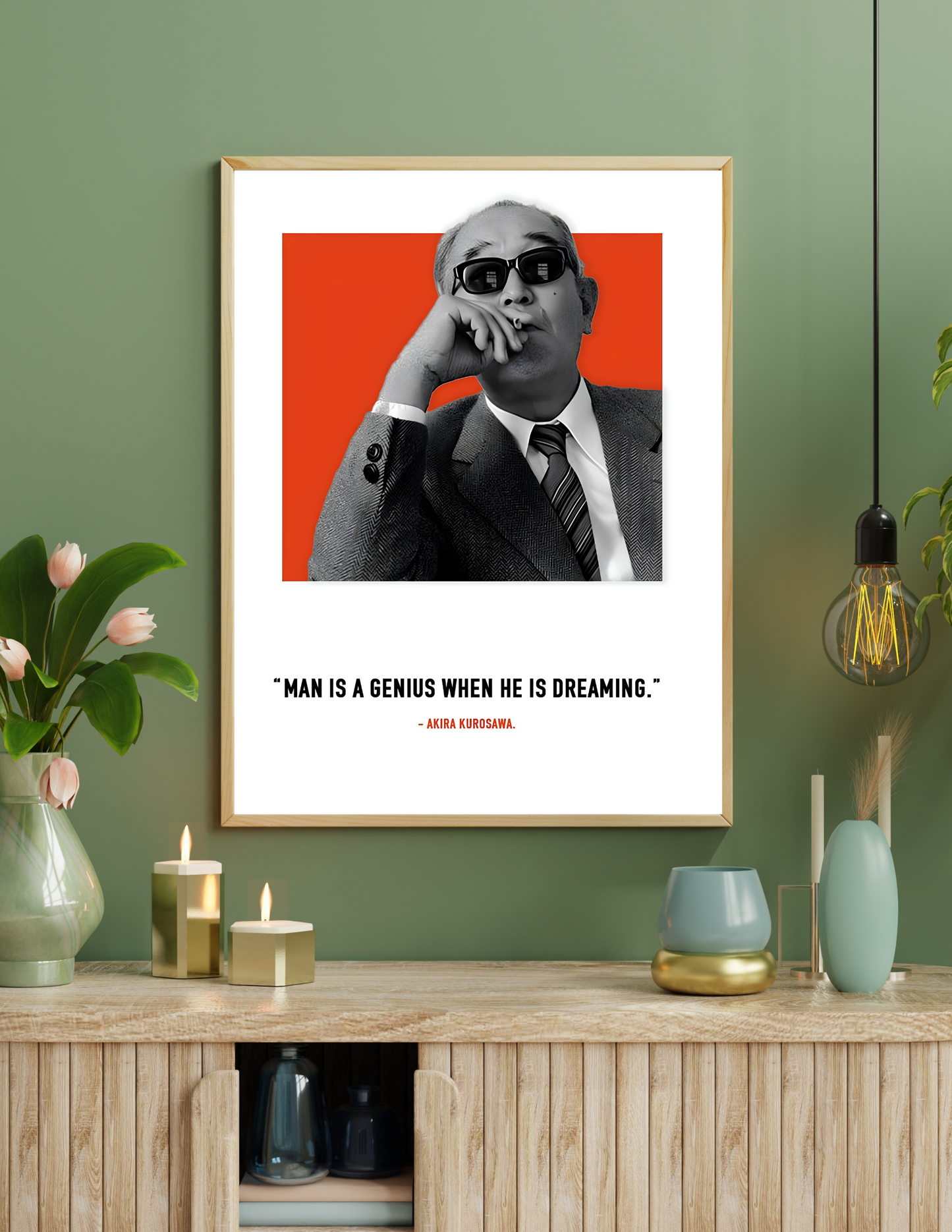 Akira kurosawa 4k poster / frame