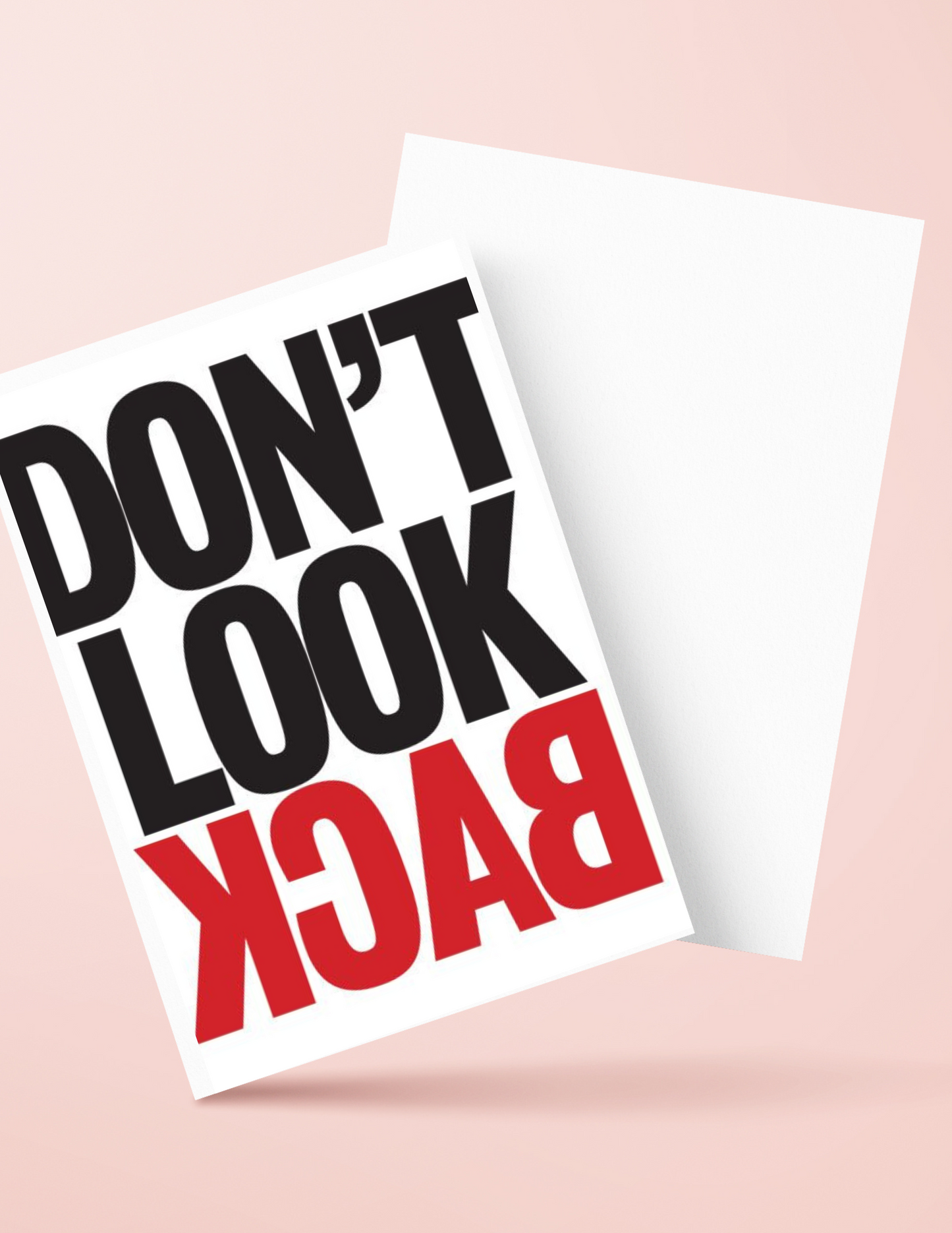 Dont look back 4k poster / frame