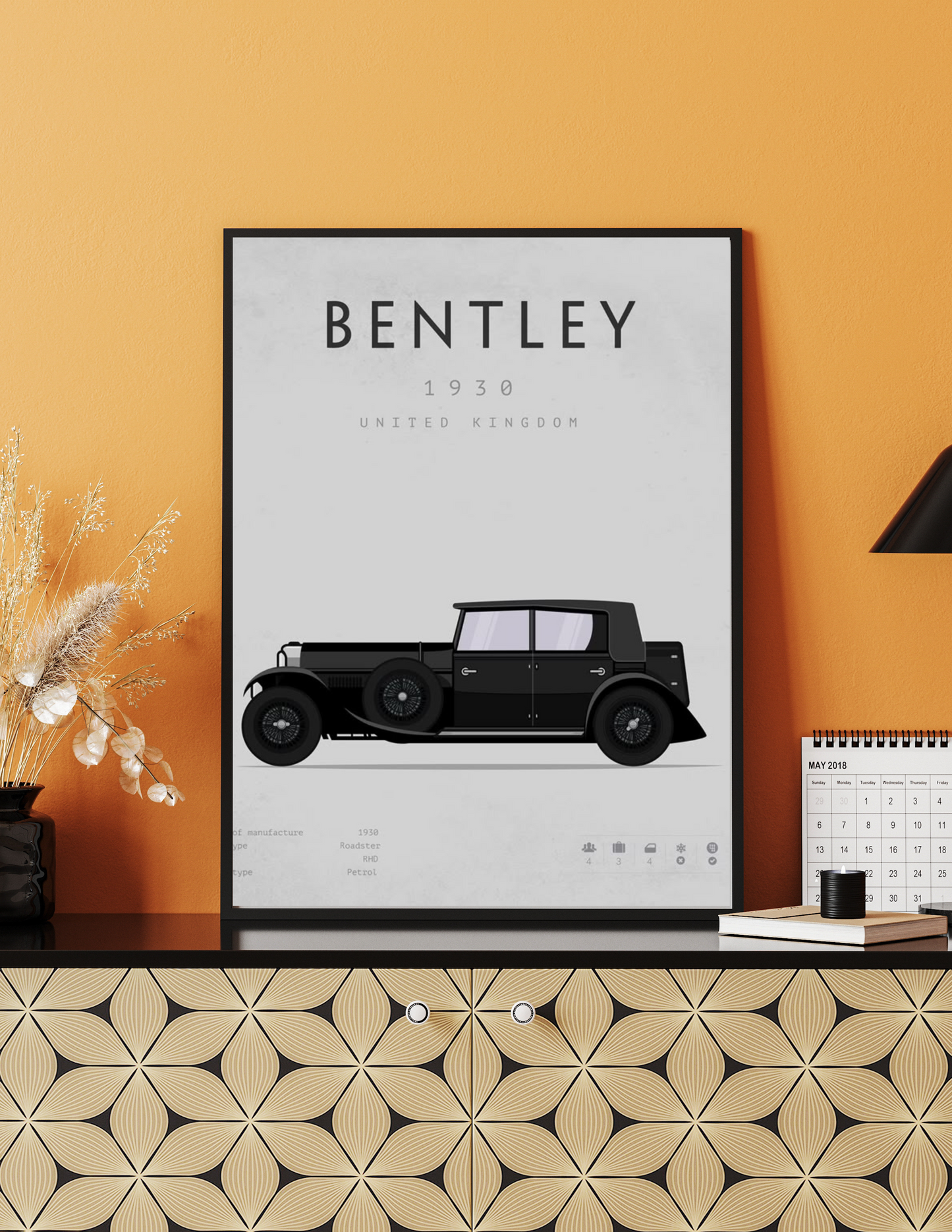 Bentley 4k poster / frame
