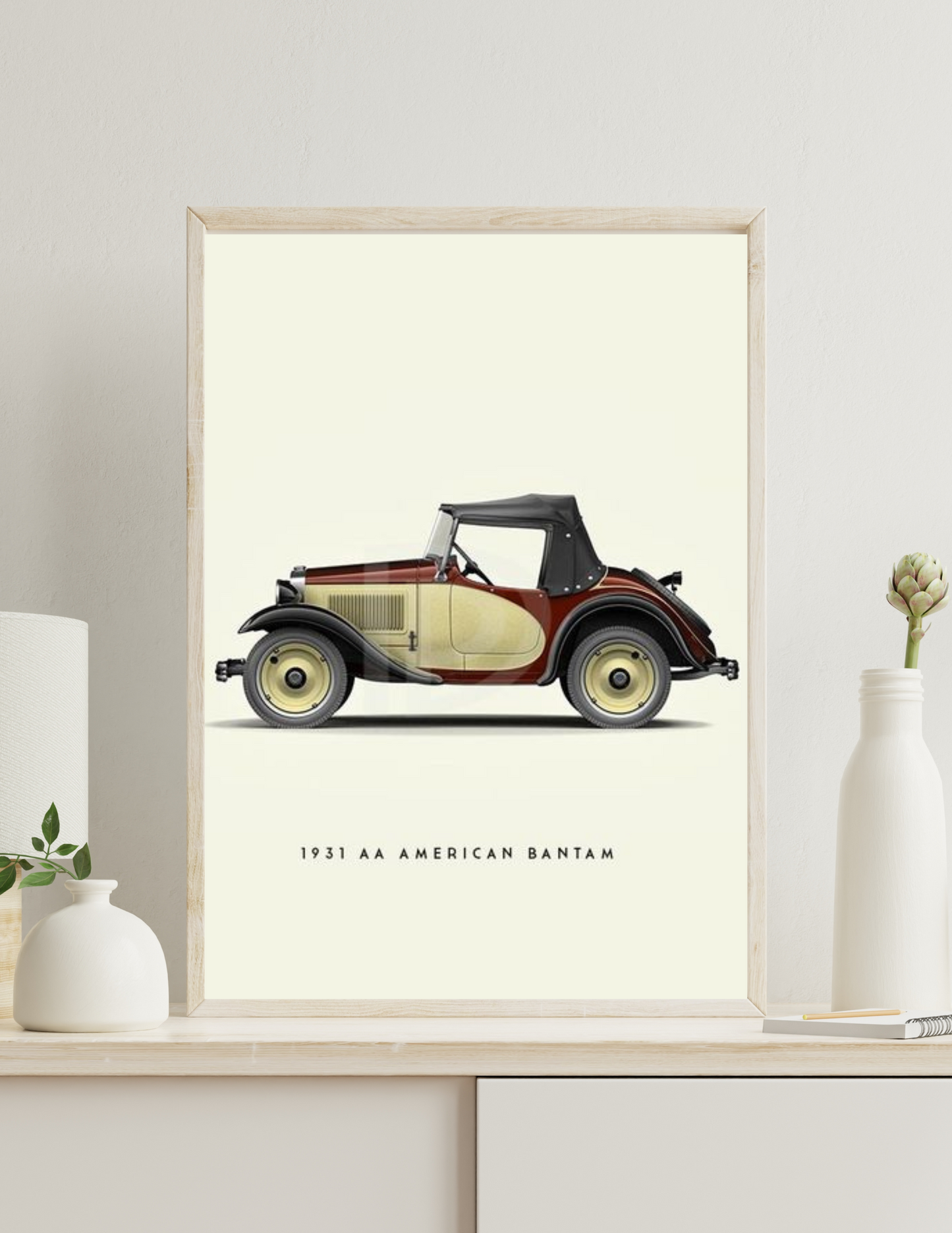 1931 AA AMERICAN BANTAM 4K POSTER / FRAME