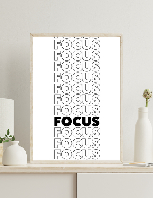 Focus 4k poster / frame