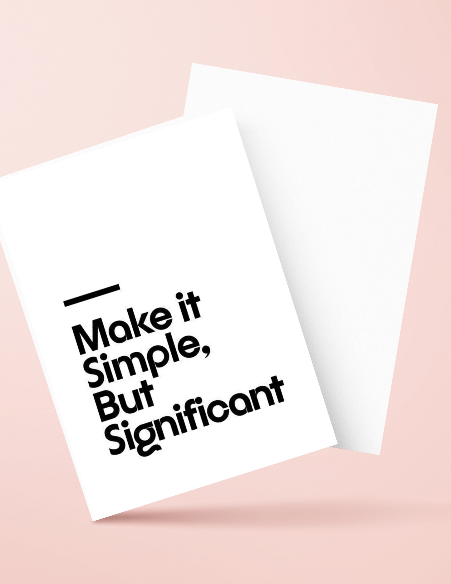 Make it simple , but significant 4k poster / frame