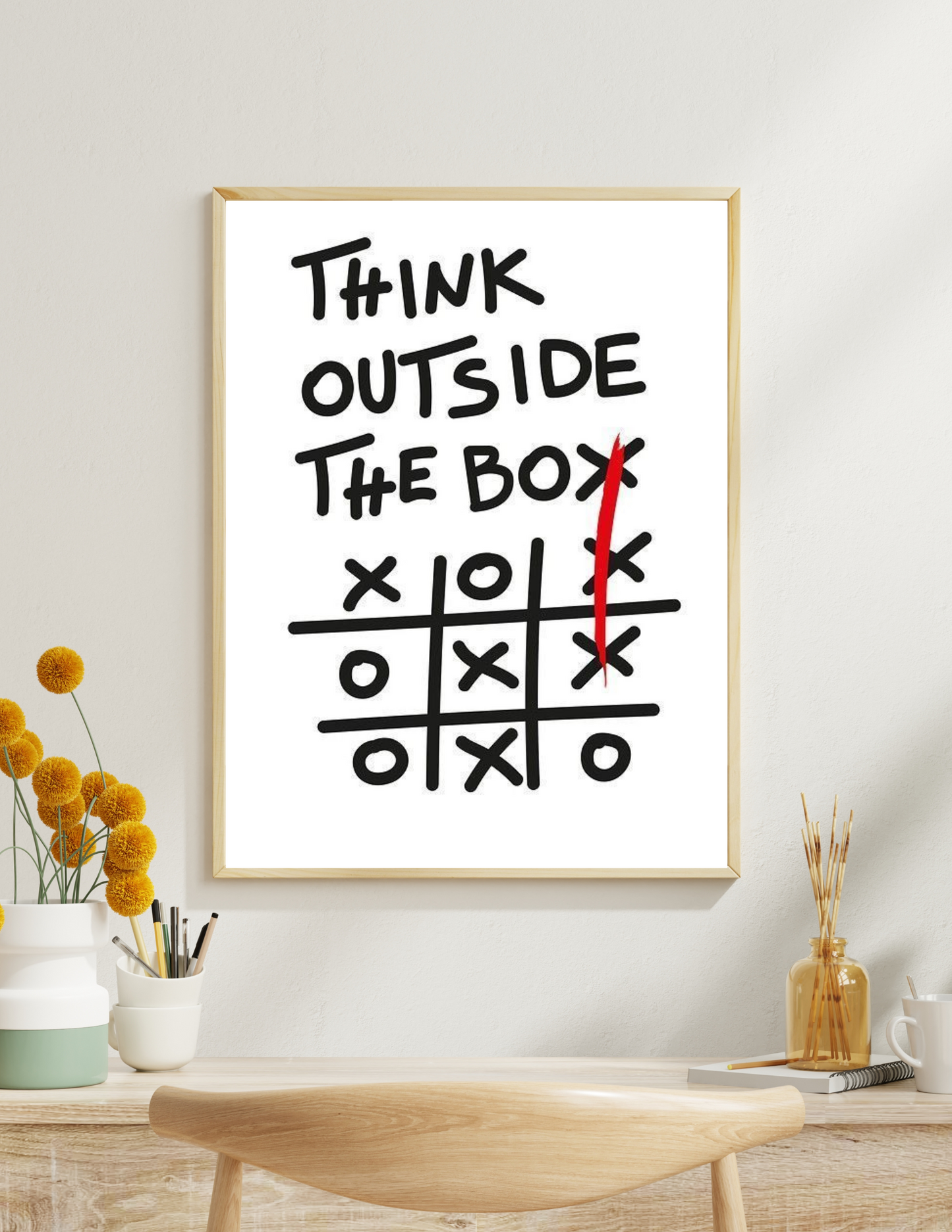 Think outside the box 4k poster / frame