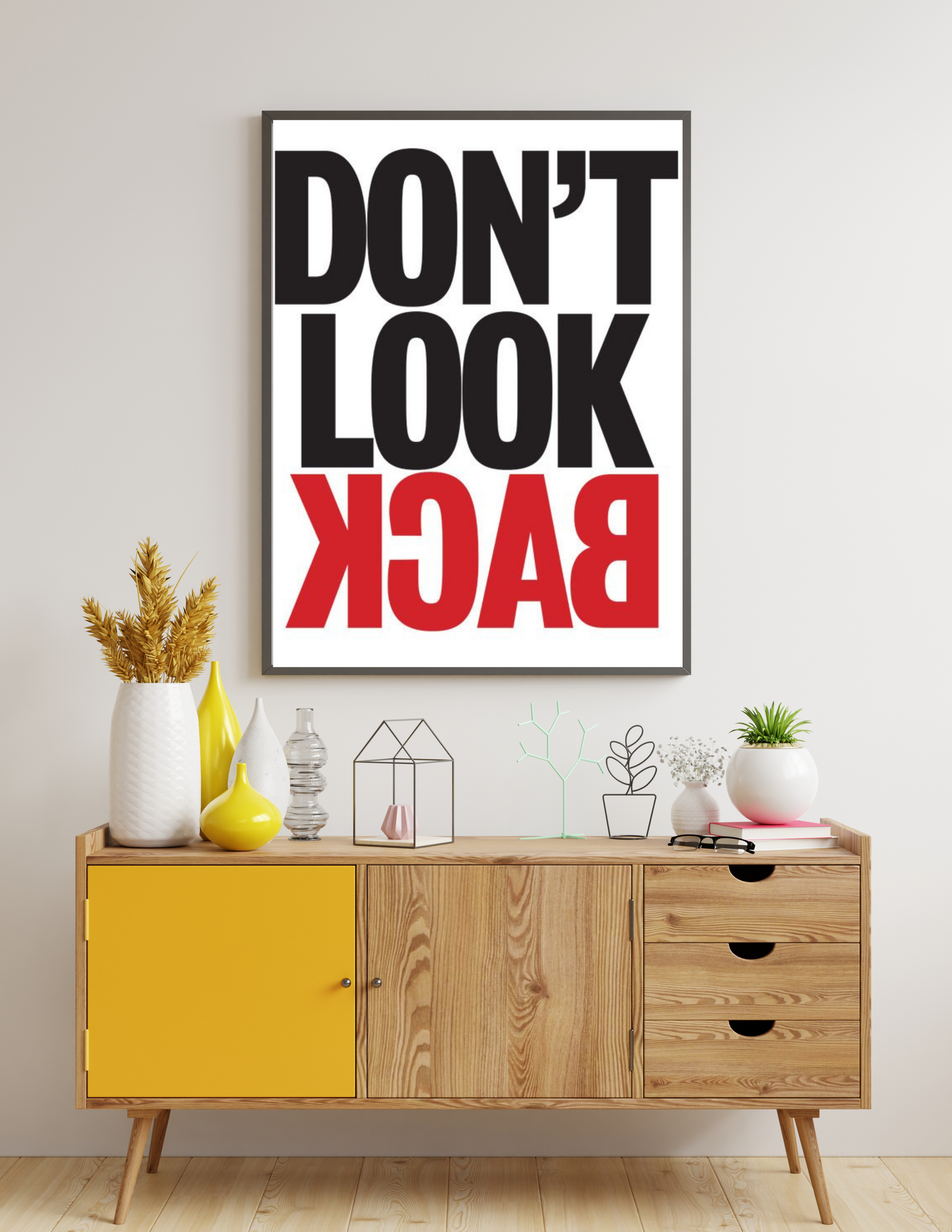 Dont look back 4k poster / frame