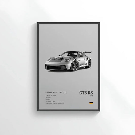 Porche 911 4k poster / frame