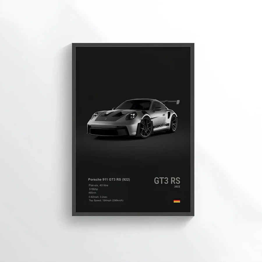 Porche 911 4k poster / frame