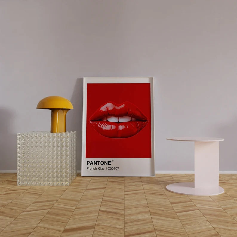 The french kiss 4k wall art painting