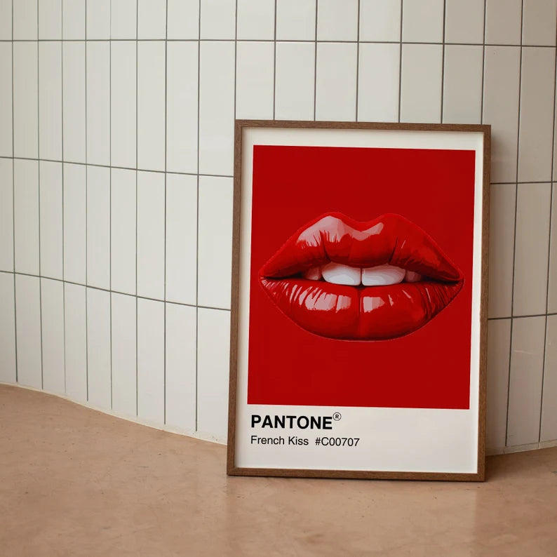 The french kiss 4k wall art painting