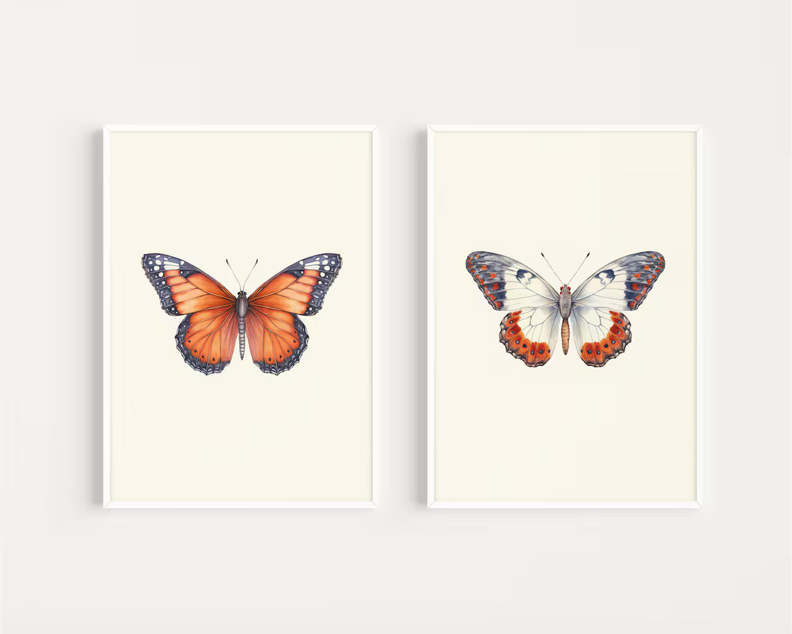 Butterfly set 4k wall painting