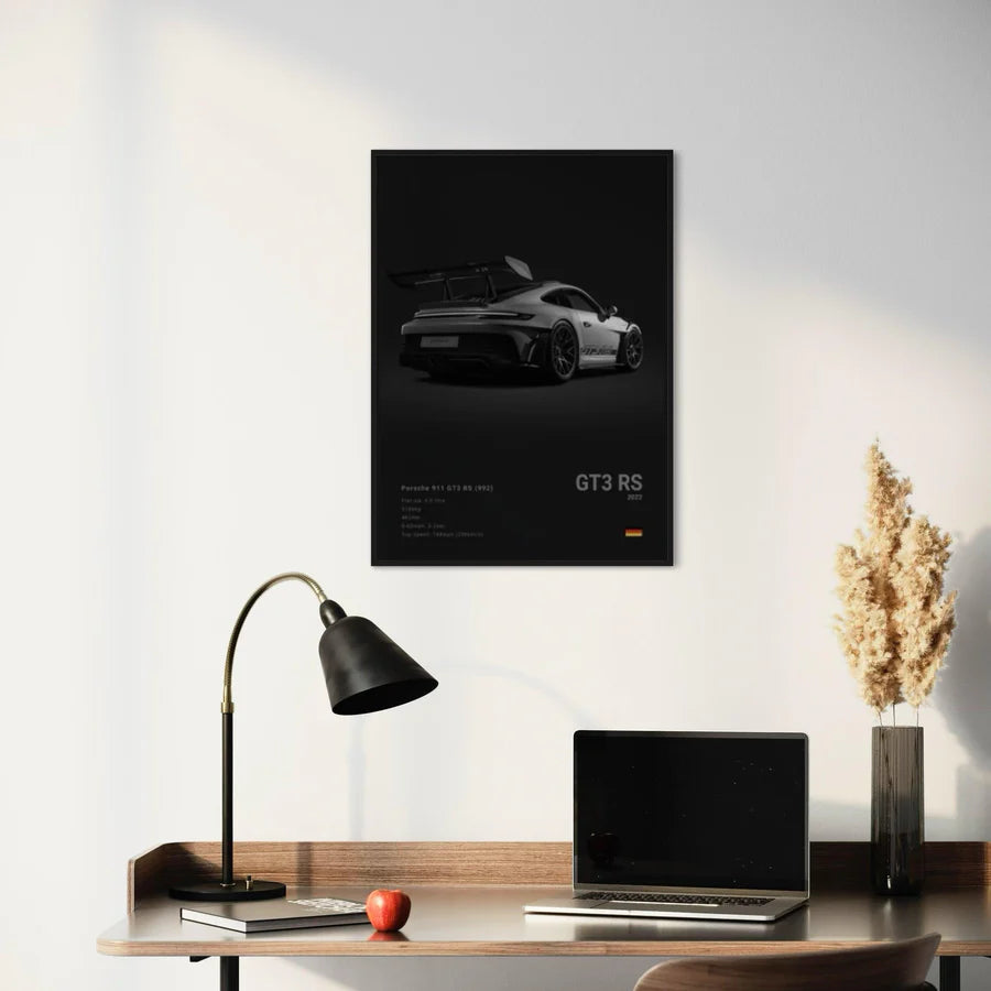 Porche gt3rs 4k poster/frames